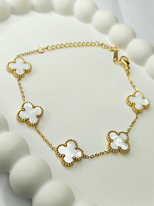 Clover Charm Gold Bracelets