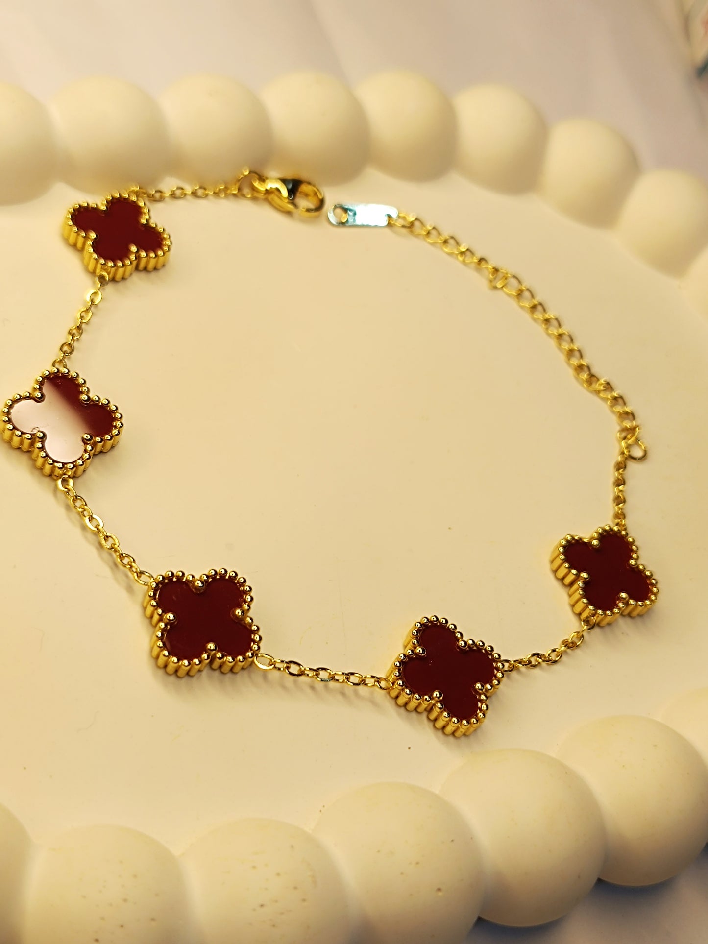 Clover Charm Gold Bracelets