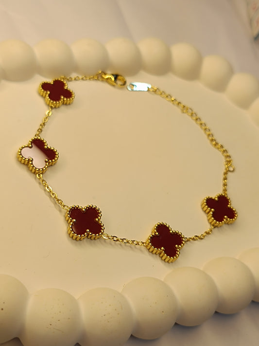 Clover Charm Gold Bracelets