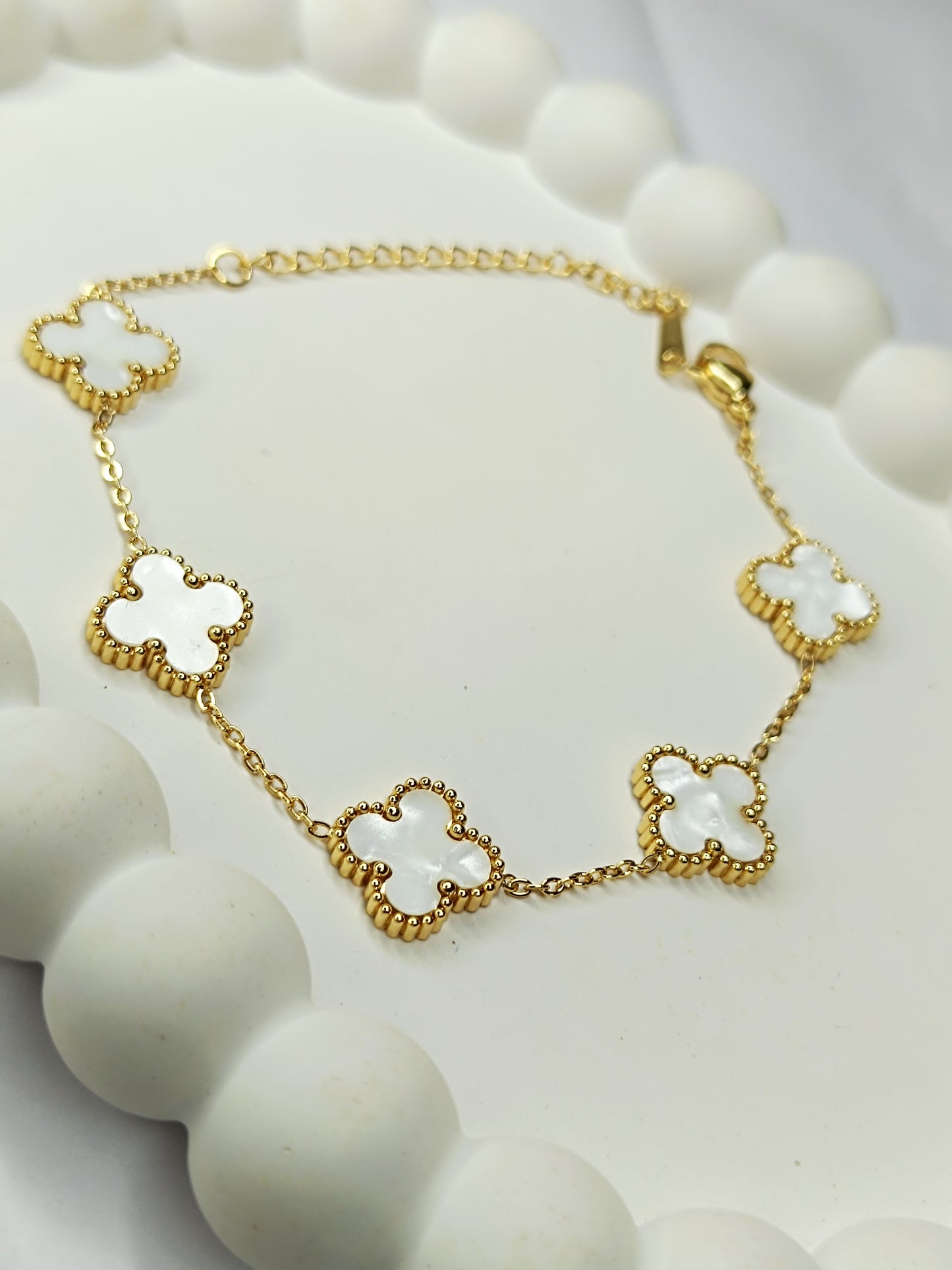 Clover Charm Gold Bracelets