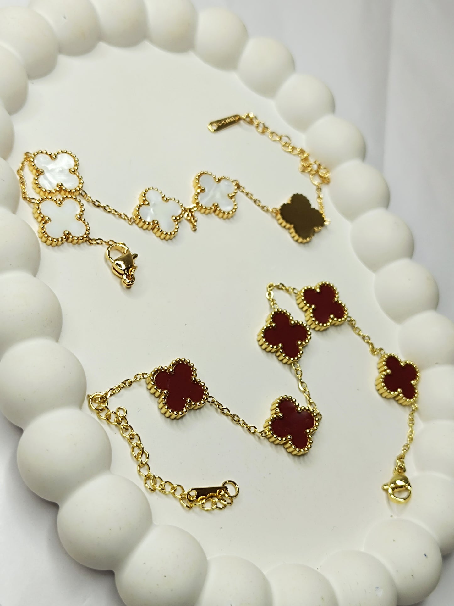 Clover Charm Gold Bracelets