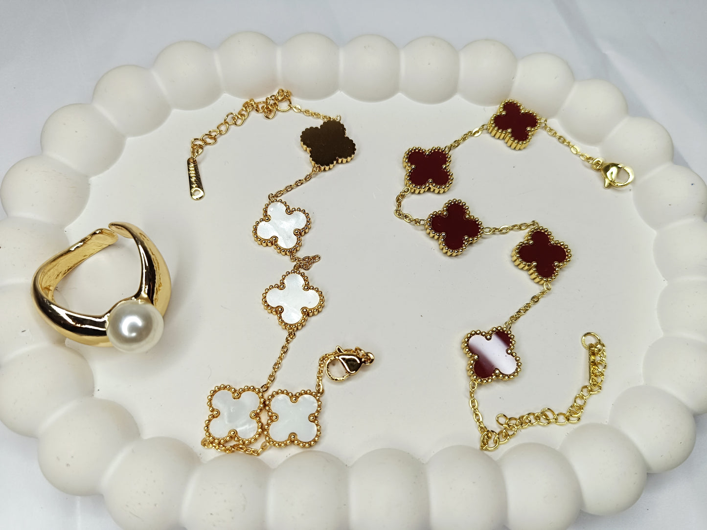 Clover Charm Gold Bracelets