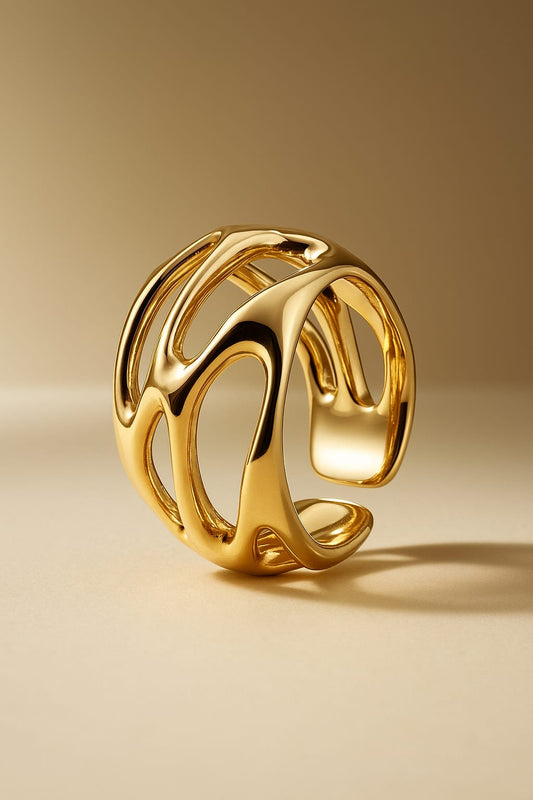 Sculptural Gold Ring
