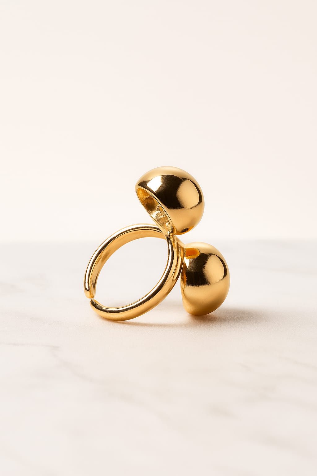 Golden Dome Statement Ring